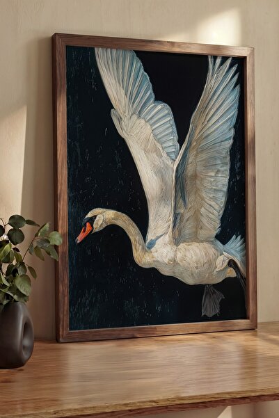 Postifull Pictură de perete, Tablou și poster cu ramă maro de lux, Seria Ritu...