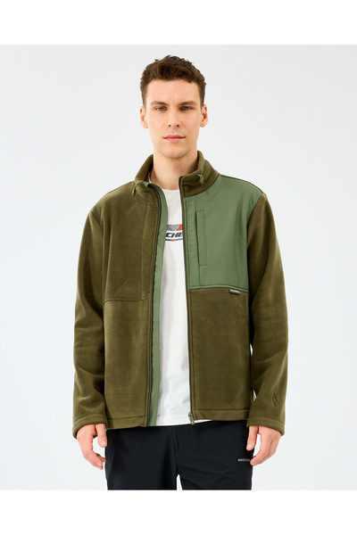 SKECHERS M Polar Jacket Erkek Haki Mont S2520130-0096