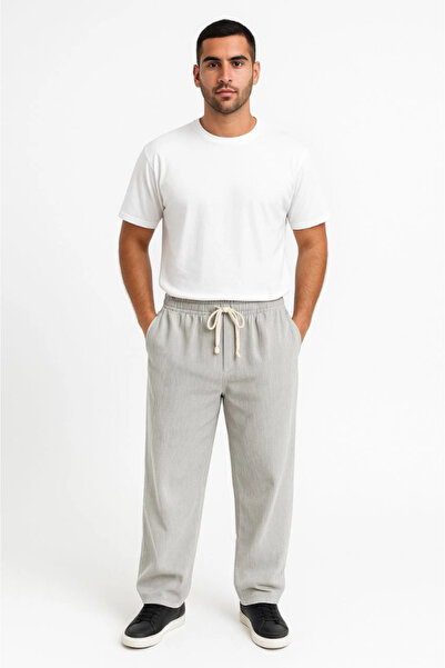 Kanonik Education Men's Corded Fabric Velvet Pocket Buggy Trousers Oversized ...