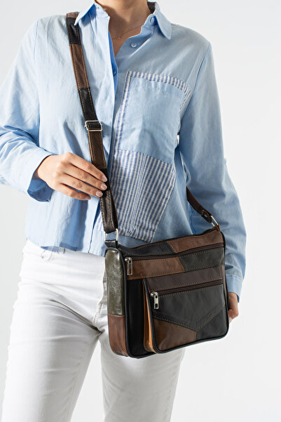 NahitaTyana Women's Genuine Leather Strap Shoulder and Crossbody Bag