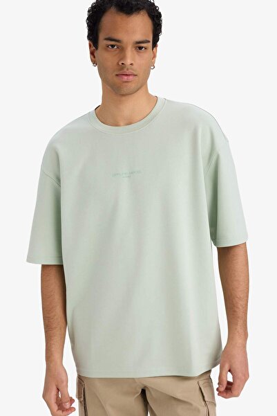 DeFacto Breathable Boxy Fit T-Shirt F9684Ax26Sp