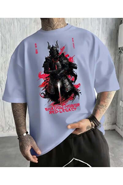 ORVIO Group Japanese Samurai Printed Modern Brave Design Comfortable T-Shirt ...