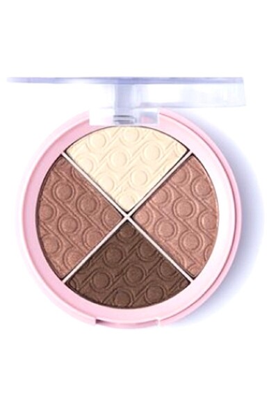 Flormar Kompact Göz Farı - Pretty By Quartet -01 Earthy Naturals-8 Gram-4 Renk