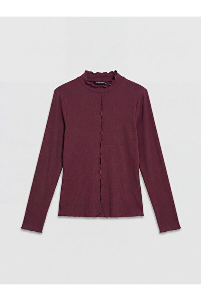 LC Waikiki NOUL SEZON DE LA GÜLİS GİYİM: Body cu volane, culoare prună, model...