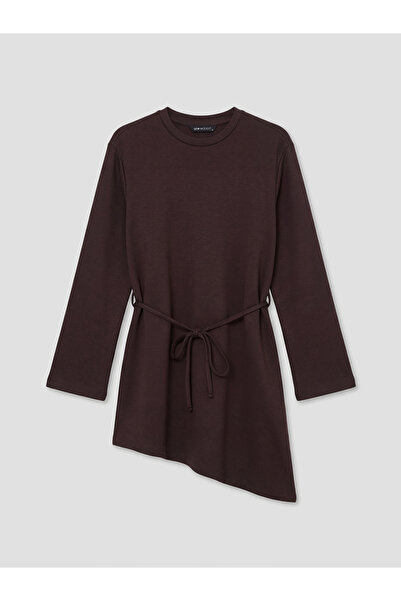 LC Waikiki New season brown asymmetrical cut blouse from güli̇s gi̇yi̇m