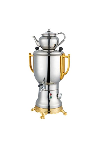 Tradeo 4.0L Electric Samovar 1800W Stainless Steel Tea Urn with Tap & Power S...