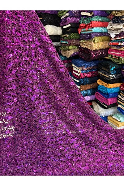 MEKİK MANİFATURA Ύφασμα με πούλιες και διχτυωτό σχέδιο