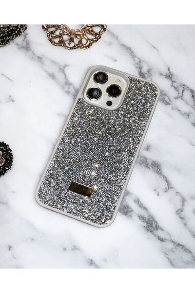 KILIF HOUSE Lux Premium Shiny Stone Case Compatible with iPhone 15 Pro