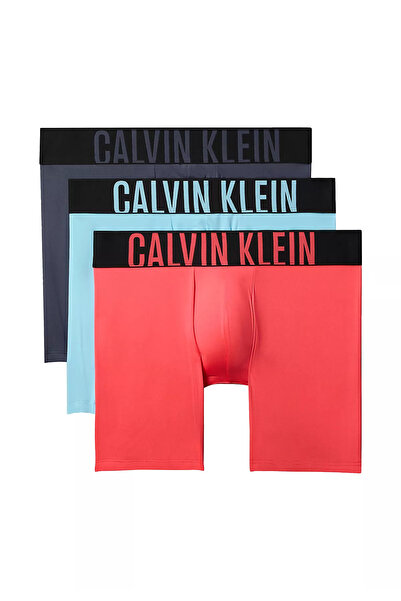 Calvin Klein Men's Woven Fabric Brand Logo Pink Boxer 000Nb3612A-4W7