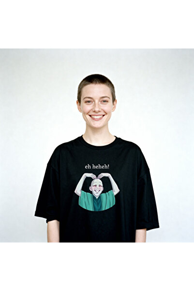 Savnera Harry Potter Voldemort Baskılı Oversize Unisex Pamuklu Tişört