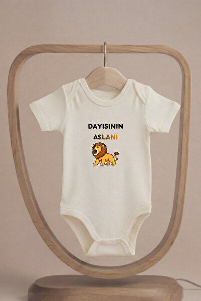 LilJoy بدلة أطفال قصيرة الأكمام مطبوعة عليها شعار Uncle's Lion مصنوعة من القط...