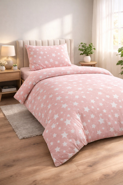 Madame Home Σετ Μονό Παπλωματοθήκη για Νεανικό Δωμάτιο με 100% Βαμβακερά Ελασ...