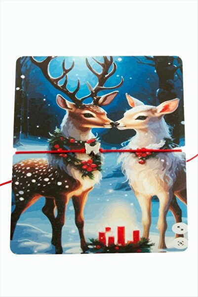 ZERO LAND سوار STOROZAL على شكل فراشة لعيد الميلاد (62814) - أحمر