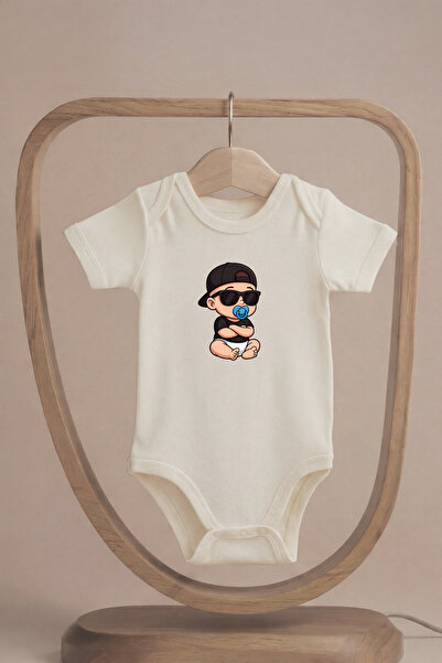 LilJoy بدلة أطفال مطبوعة بأكمام قصيرة مصنوعة من القطن العضوي بنسبة 100% من با...