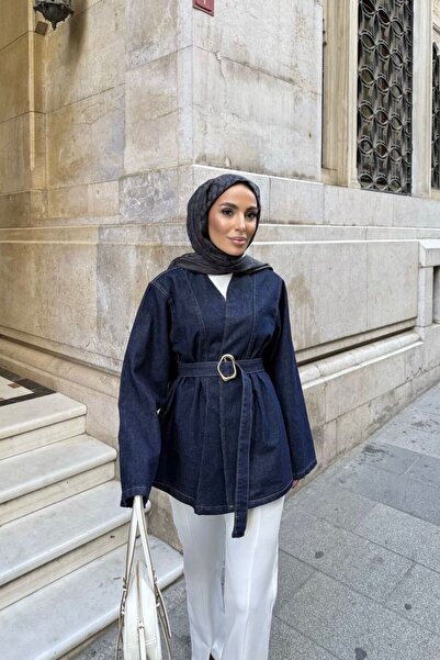 Helen Goods Women's Oversized Jacket with Belt Detail