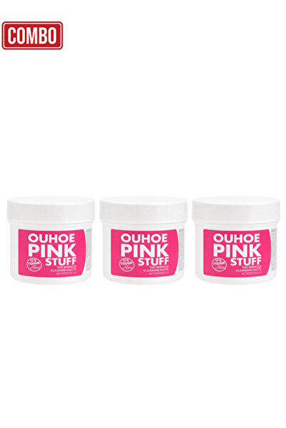 OUHOE PINK STUFF Combo 3pcs Pink Cleaning Paste 100G Kitchen Bathroom Pots Ti...