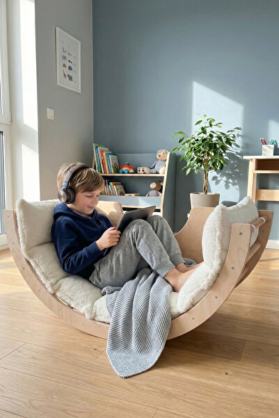 ROZİTOYS حلقة بيكلر الخشبية لتطوير المهارات الحركية من مونتيسوري، لعبة تعليمي...