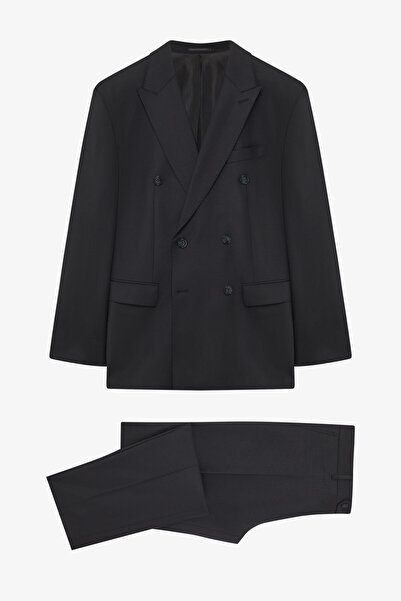 W Collection SİYAH KRUVAZE DÜZ REGULAR FIT TAKIM ELBISE