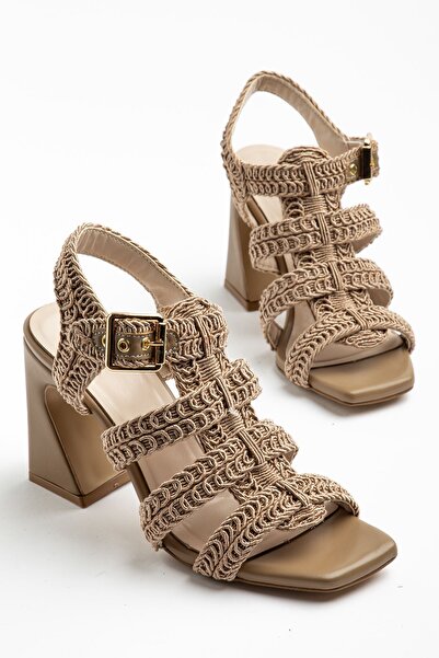 Hayalimdeki Ayakkabı Γυναικεία παπούτσια με τακούνι Aria από δέρμα βιζόν με π...