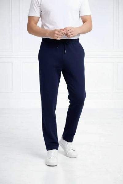 Veraura Lifestyle Men's straight leg elastic waist drawstring casual sports s...