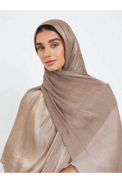 Amirah By Styli حجاب بني لامع