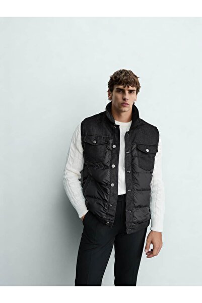 Atelier Old Money Urban Shield Siyah Casual Yelek FW5772