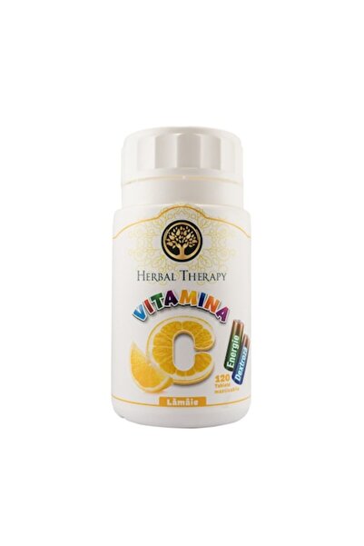 Herbal Therapy Vitamin C with Glucose and Lemon Flavor, 120 Chewable Tablets