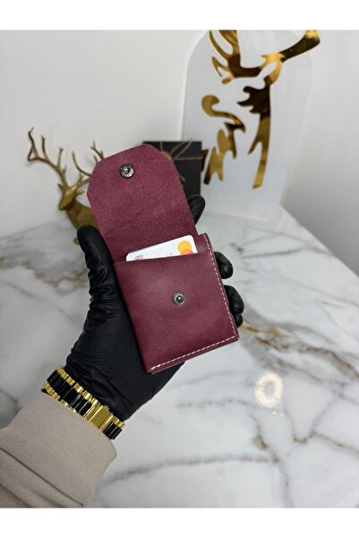 SANAT 100% Genuine Crazy Leather Handmade Minimalist Wallet - Crazy Leather S...