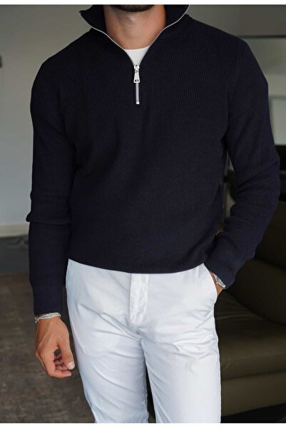 Atelier Old Money Half Zip Lacivert Kazak FW5767