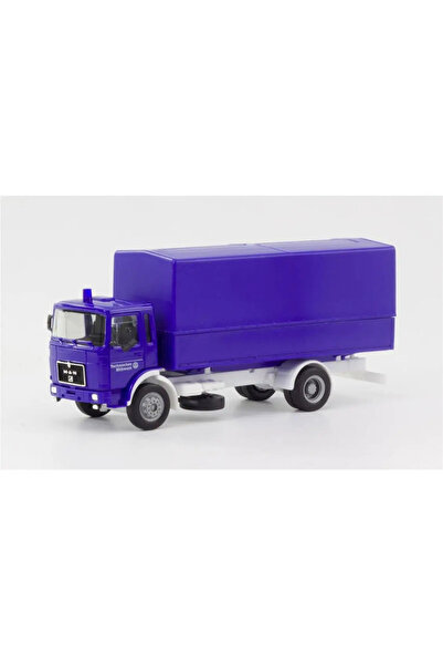 Herpa 1/87 MAN F8 Planen-LKW (THW) Kamyon Küçük Araba Modeli, 310925