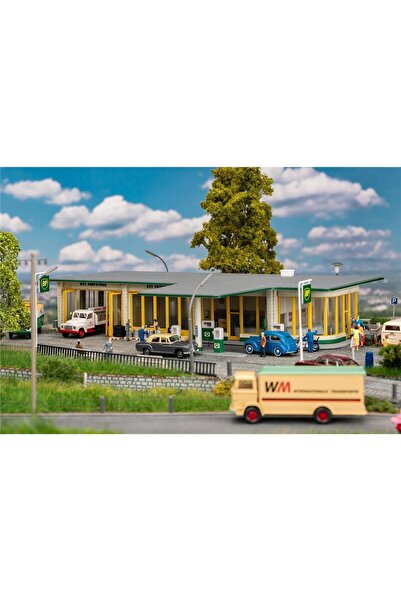 Faller 130592, 1/87 BP Büyük Benzin İstasyonu plastik maketi