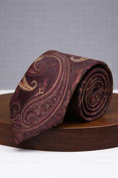 Kravatkolik Păstrăv - Cravată maro tip șal