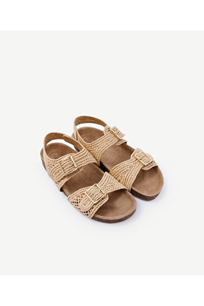 Yargıcı İki Bantlı Hasır Sandalet