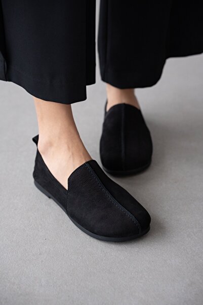 selin shoes Pantofi de damă Velcorin din piele naturală cu detaliu linie fron...