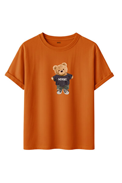 DK DAKSEL Tricou oversize unisex cu figurină urs - Tricou în stil streetwear,...