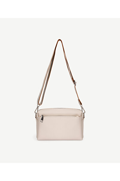 Yargıcı Leather Look Zipper Detailed Crossbody Bag