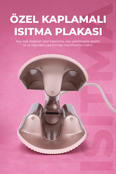 PiranTech KS-516 Profesyonel Dalga Saç Maşası 7 Sıcaklık Ayarlı Otomatik Kapanmalı