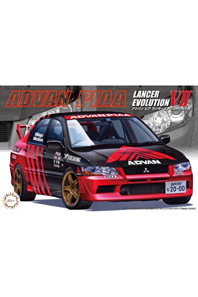 Fujimi 1/24 Advan-Piaa Mitsubishi Lancer Evolution VII Yarış Arabası Maketi, ...