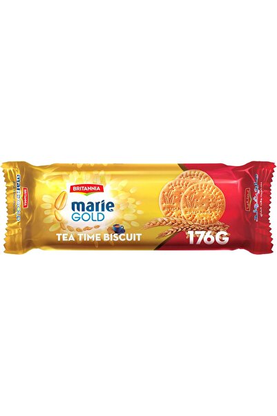 Britannia Marie Gold, Tea Time Biscuit, 176 Gm (1 Pack)