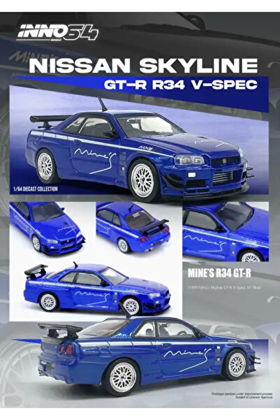INNO3D Inno 164 Nıssan Skyline Gt-R (R34) V-Spec Tuned By In64-R34Vs-Mınes-Bl
