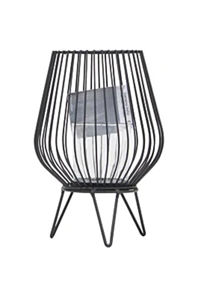 Carrefour Suport pentru lumânări, 19,5 x 27 cm, negru