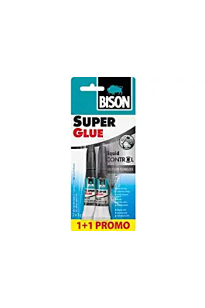 Bison Super Glue Lichid de Control, 2 x 3 g