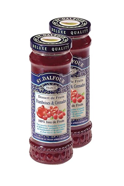 St. Dalfour %100 Meyve Frambuaz ve Nar Ezmesi 2 x 284 g İlave Şekersiz Reçel