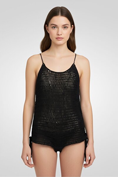 BİLLABONG Women Non Padded Crochet One Piece, Black