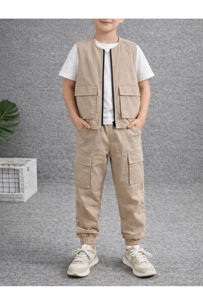 shop Boy's 3-Piece Combination Gabardine Set