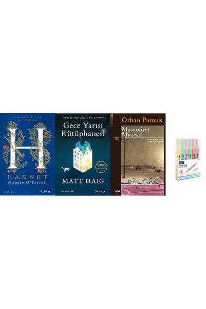 Epsilon Yayınevi Hamnet + Gece Yarısı Kütüphanesi + Masumiyet Müzesi 3 Book S...