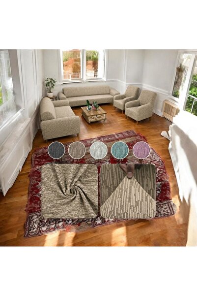 zerif home jakarlı koltuk örtüsü 3+3+1+1, kaymaz tabal koltuk örtüsü takımı, ...