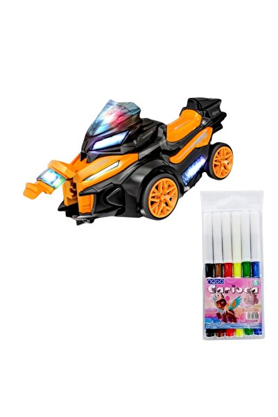 OEM Motorcycle toy, 22x10.5x11 cm, 3 minimoto launchers, 4x1.5x1 cm, sounds/l...