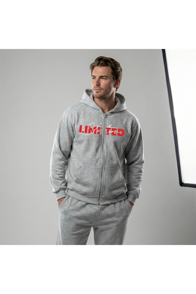 EFFRENATU Livo Gray Pajama Set with Bow Print Long Sleeve Top & Comfortable B...