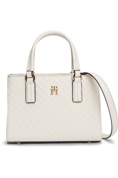 Tommy Hilfiger Th Women's Daily Beige Mini Tote Mono Bag